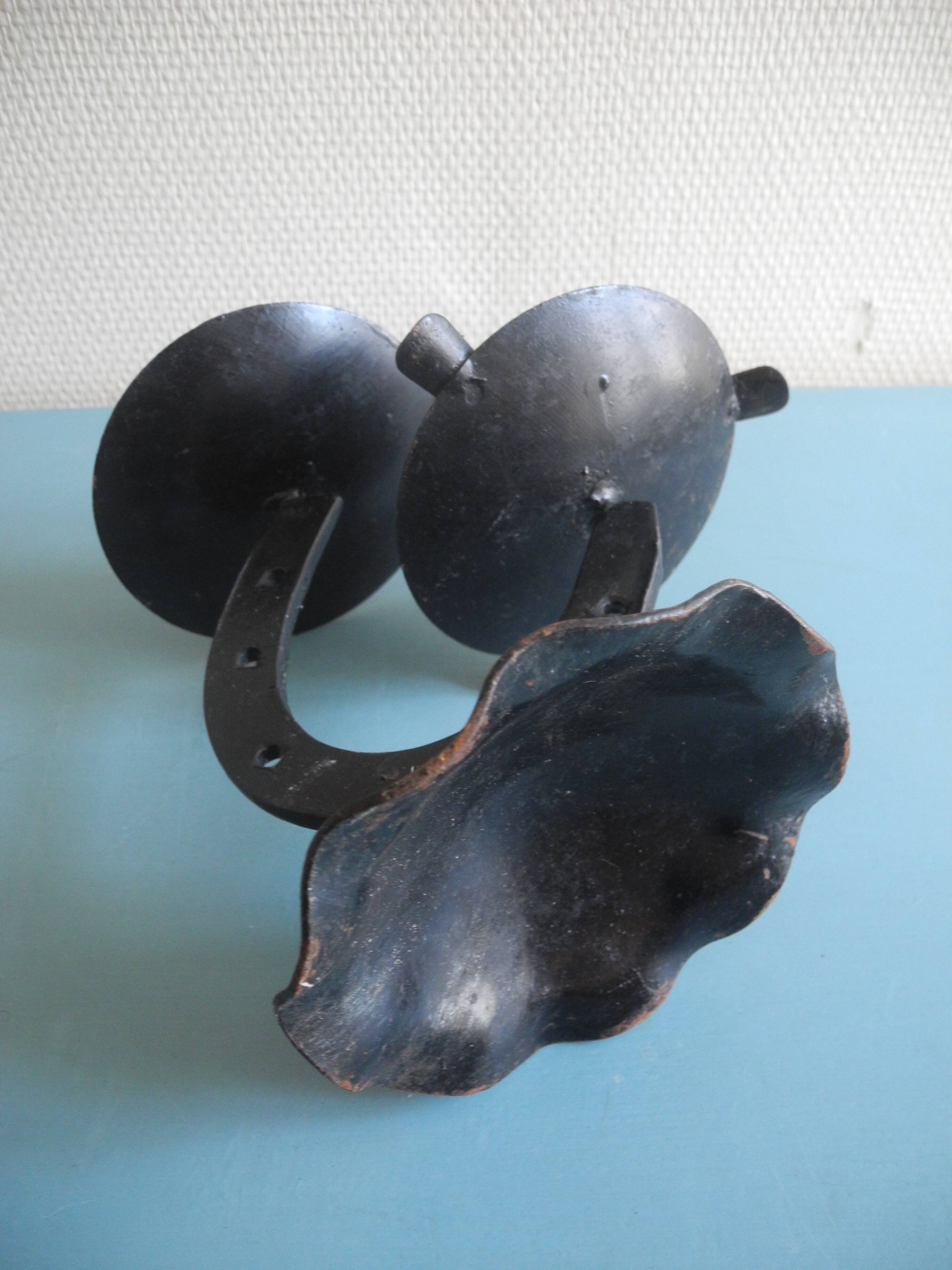 chandelier ashtray horse iron brutalist candlestick