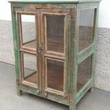 Vitrine ancienne vitrée en bois