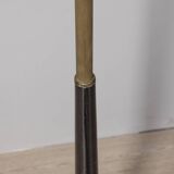 Lampadaire vintage des années 50 en onyx et laiton doré design italien