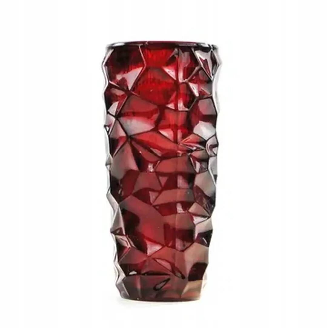 Okulus vase, transparent glass, Ząbkowice, Poland, 1970s