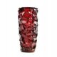 Okulus vase, transparent glass, Ząbkowice, Poland, 1970s