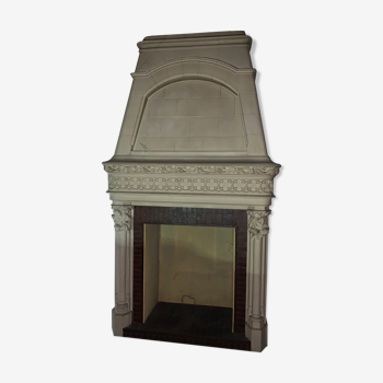 White clamart fireplace