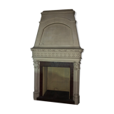 White clamart fireplace