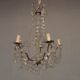 Chandelier pendants and garlands to 6 lights around 1900