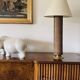 Hollywood regency brass and Vienna straw lamp base, Italy 1970's