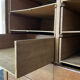 Notary furniture with wooden curtain