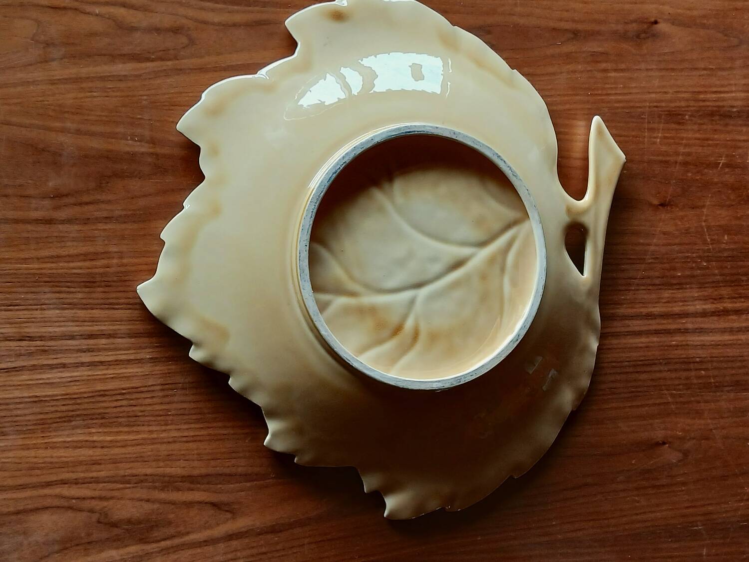 Extra Large Ceramic Leaf Dish