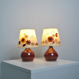Pair of bedside lamps 1970