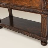 16th Century Italian Renaissance Cabinet in walnut with rich carvings