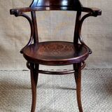 Curved wood bistro office chair J&J KOHN