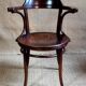 Fauteuil de bureau bistrot bois courbé J&J Kohn