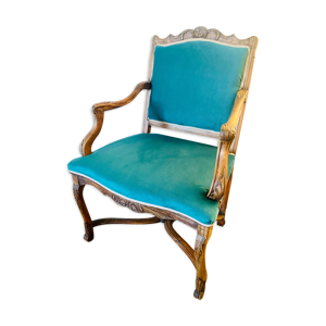 Fauteuil régence retapissé