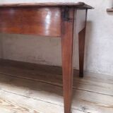 Table d’office L140,5xP80cm XIX° 2 tiroirs