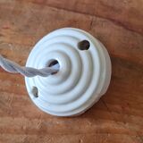 Vintage wicker flower pendant