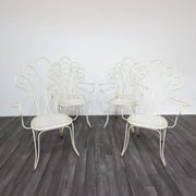 Lio Carminati Sedie Da Giardino 4 Pz Design Anni 50 Modernariato