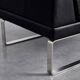 Canapé modulaire vintage allemand moderne minimaliste en cuir et chrome du milieu du siècle