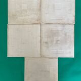 Set of 5 John Moyr Smith 15×15cm tiles – collector's items