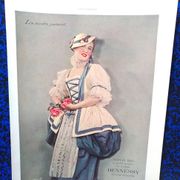 2 fashion ads Hennessy color from 1930 period review