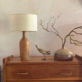 Vintage table lamp in glazed stoneware