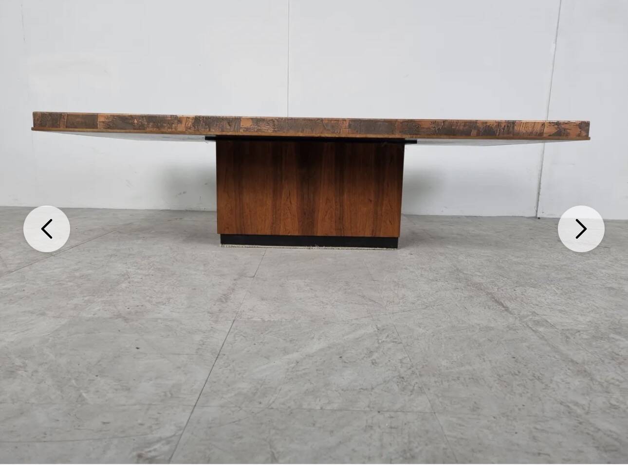 Brutalist table from the 1970s.