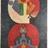 Pierre courtin, from life to love, 1971. lithograph signed in pencil