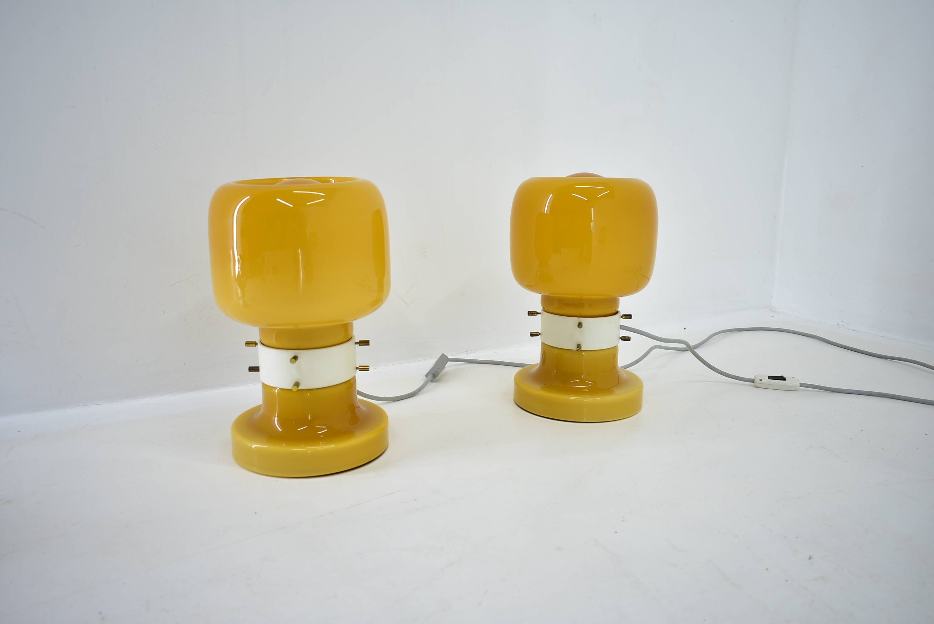 Pair of Midcentury Table Lamps by Zbyněk Hřivnáč, Equipment Hotel Praha, 1960s