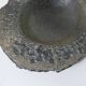 asymmetrical brutalist stoneware bowl signed Vintage