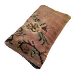 Vintage turkish rug cushion cover, 30 x 50 cm