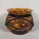 Art Deco Glass and Wrought Iron Vase Le Lorrain Nancy 20th Century