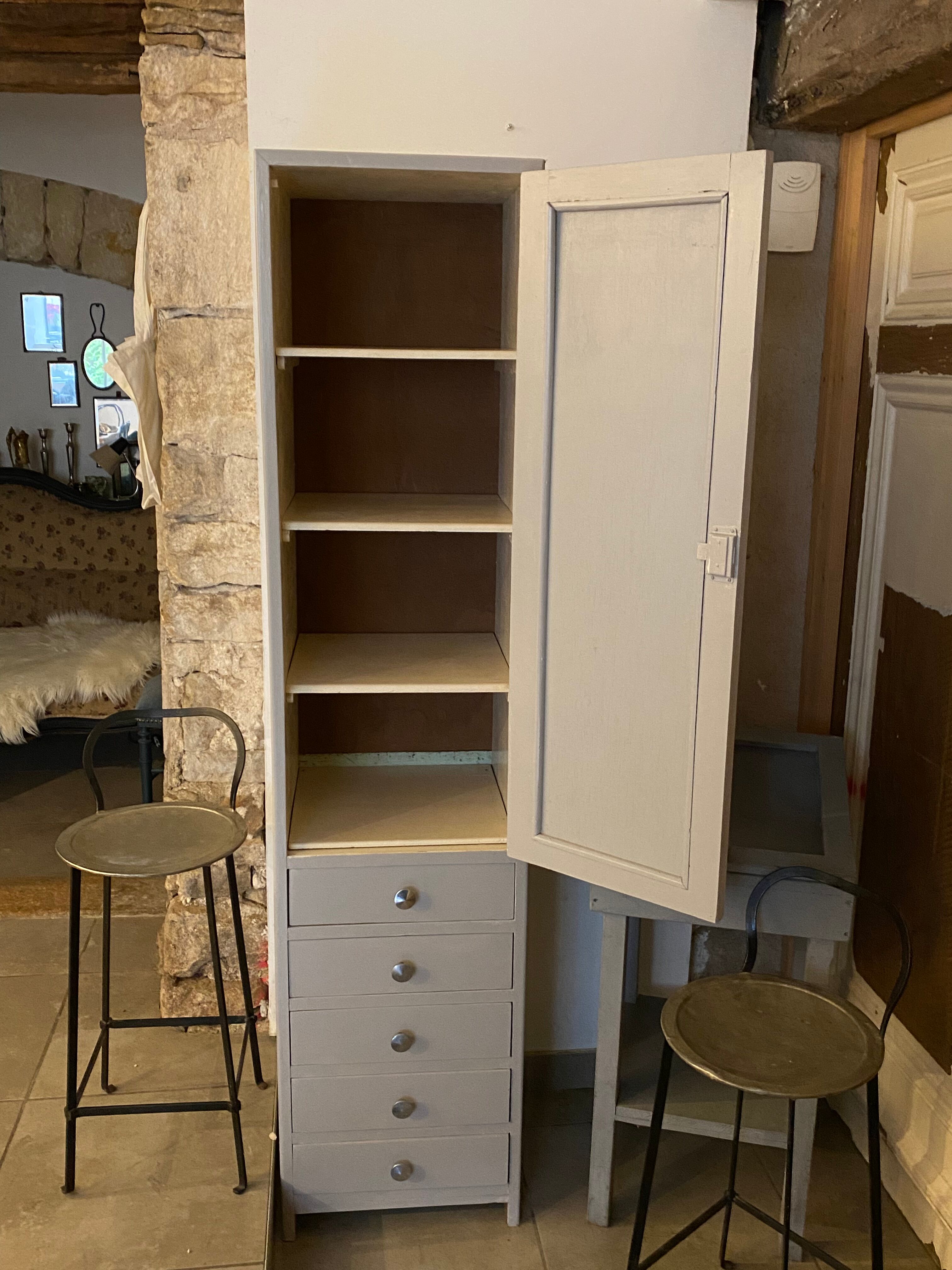 Toilet column cabinet