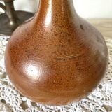 Vase soliflore, bouteille en grès
