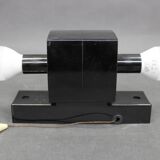 Mid-century wall light in bakelite and glass, 1960s