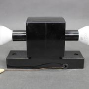 Mid-century wall light in bakelite and glass, 1960s