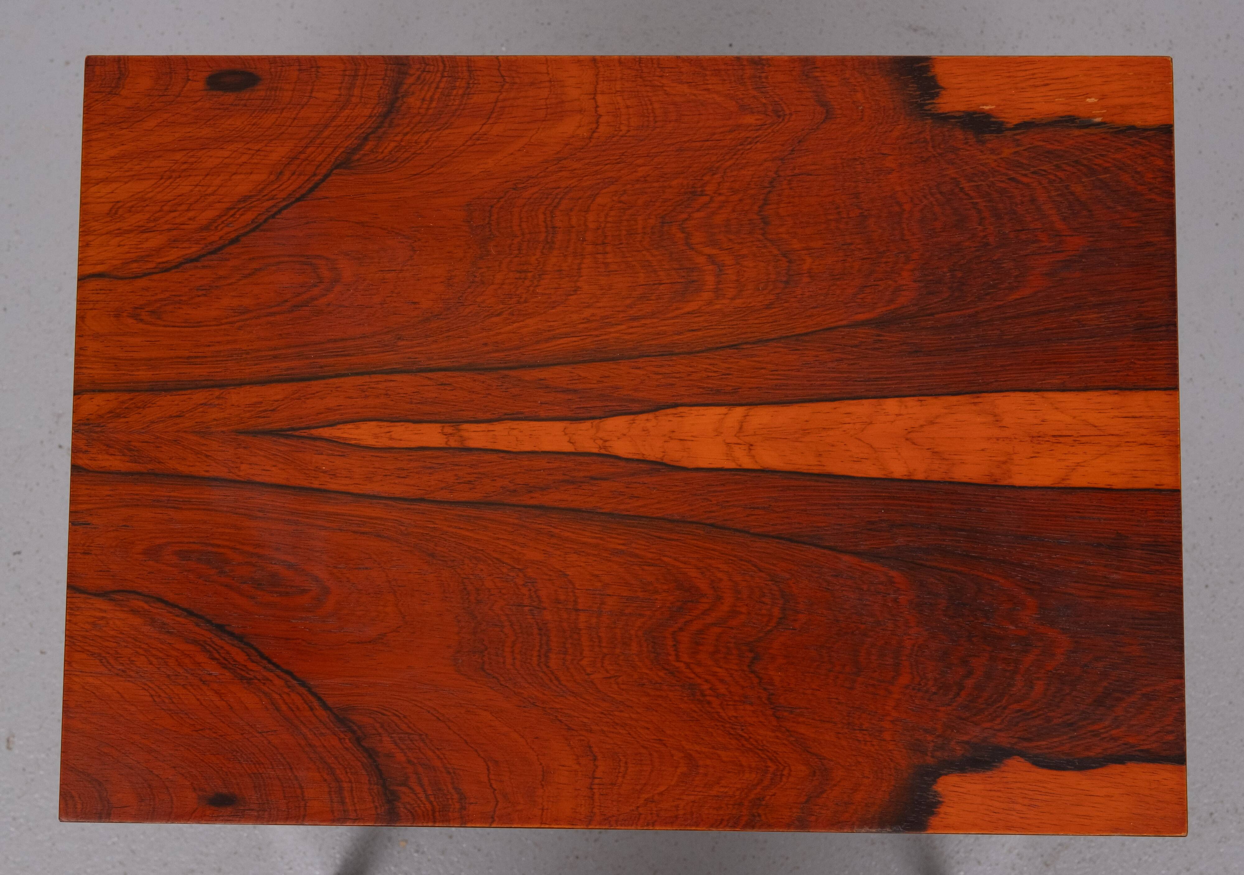 set Rose wood side tables 1970s