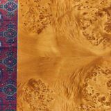 Table basse en loupe d'orme, par Roche Bobois, 1970