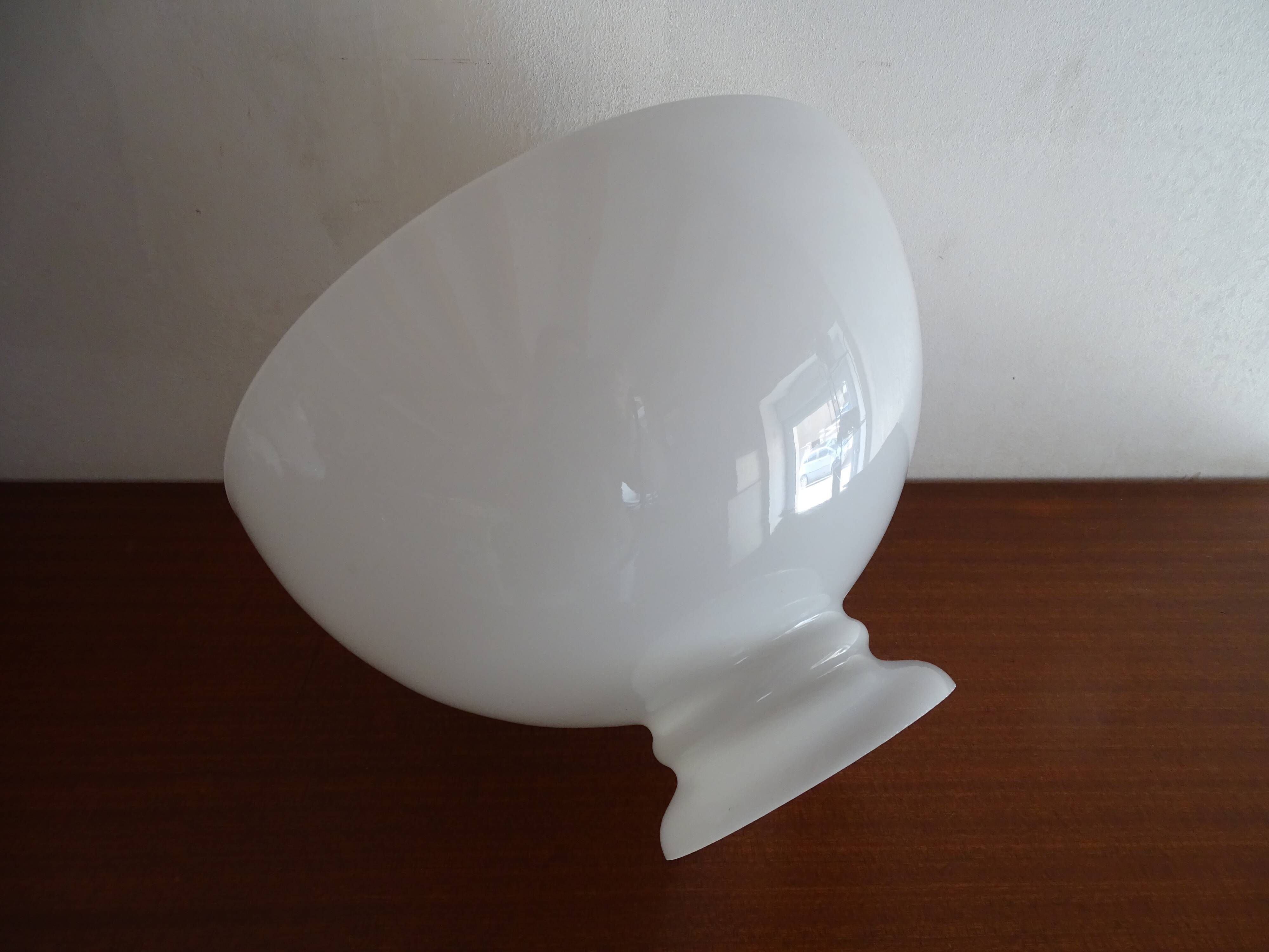 Opaline globe lampshade for vintage chandelier suspension 29.8 cm