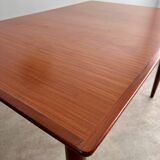 Old Scandinavian design rectangular teak table from the 60s vintage