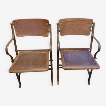 Paire de fauteuils de théâtre circa 1920