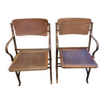 Paire de fauteuils de théâtre circa 1920