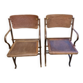 Pair of theater armchairs circa 1920