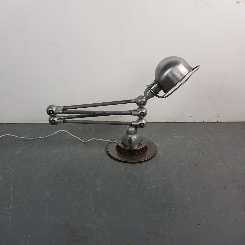 Vintage industrial lamppost stripped and polished Jielde