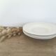 Assiettes creuses blanches Oxford