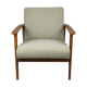 Fauteuil danoise beige en Boucle années 1970