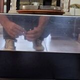 Table basse rectangulaire miroir Cidue 1970