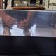 Rectangular mirrored coffee table Cidue 1970