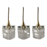 Set of three pendant lights