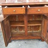 Vintage rustic fir buffet