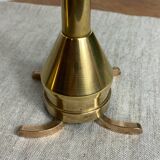 Pair of designer bronze candlesticks