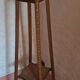 Antique wooden and marble console table
