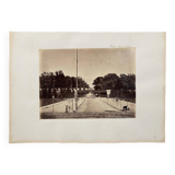 Photo Vienna Entrance to the Prater 19th century albumen laminated cardboard
